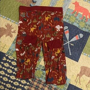 Little Sleepies Red Animal Print Pajama Bottoms